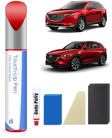 46V Soul Red Crystal Metallic Tricoat Lackstift Kit für Mazda – Exakte Übereinstimmung für Chips und Kratzer