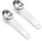 Ouligay 2 cucchiaini dosatori da 5 ml, 1 cucchiaino da 1/3 cucchiaino da tè singolo in acciaio inox, cucchiaini da tavola in metallo, per cucina, tè, caffè