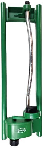 Scotts 18-Hole Oscillating Sprinkler – Adjustable Lawn Sprinkler with 18 Precision Nozzles, Wide Stable Base, and Custom Watering Range for Lawns and Gardens