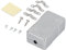 Segrehy Shielded Cat6 Junction Box, ABS Plastic GL-CA002 with Mounting Frames for CAT6 Cable Connection