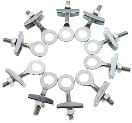 Geardeangloow 10 tensores de cadena para bicicleta BMX, color plateado, 5 mm x 5 cm