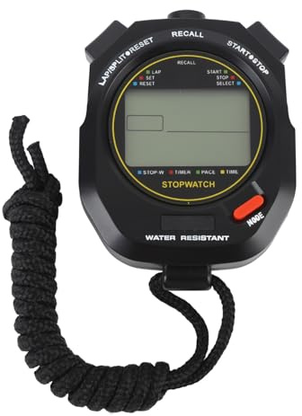 RiToEasysports Stoppuhr-Timer, Digitale Sport-Stoppuhr mit Metronom, 2 Alarme, Countdown, Großes Display für Sporttrainer, Fitness-Schiedsrichter