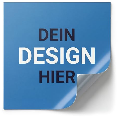 PhotoFancy - Aufkleber Personalisiert mit Foto, Text oder Logo - Etiketten Selbst Gestalten - Rund, Quadratisch oder Rechteckig - 4 bis 20 cm