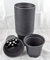 spiceboxx 50x Anzuchttöpfe Pflanztöpfe Blumentöpfe Pflanzcontainer Saattöpfe D12cm schwarz