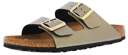 Birkenstock Unisex Arizona BS Birko-Flor Gold Sandals 5 UK