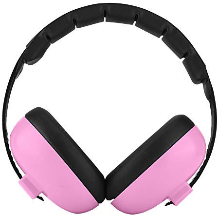 Portabel Doux Enfants Bébé Audition Protecteur Cache-oreilles Professionnel Isolation Sonore Mousse Casque Anti-Bruit Casque antibruit(Rose)