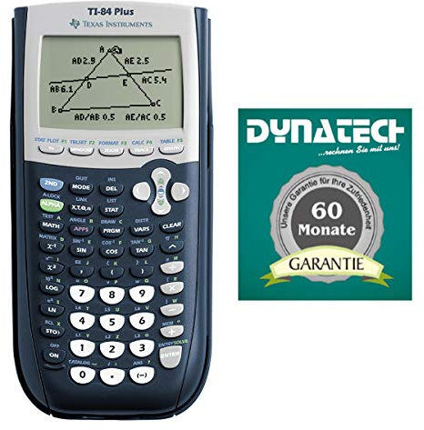 TI-84 Plus Grafikrechner von Texas Instruments mit Garantieverlängerung auf 60 Monate im Set