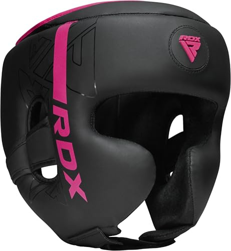 RDX Casque Boxe pour MMA Sparring, D'entraînement, Maya Hide Cuir Kara Head Protection pour Art Martiaux, Muay Thai, Krav Maga, Kickboxing, Karaté et Combat Libre Training Protège
