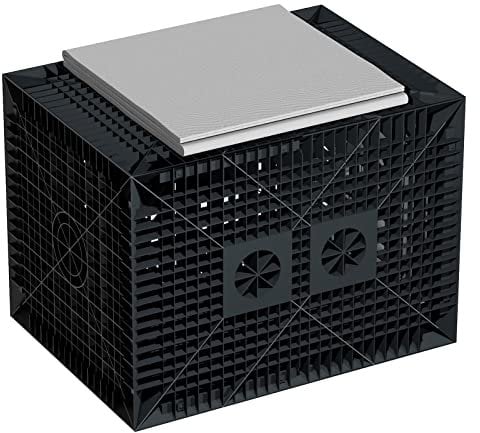 GreenLife Sickerbox Sickerwürfel Quader Set 280 Liter inkl. 4 m² Geotextil Vlies für Regenwasser Versickerung - Rigole BZW. Sickerspeicher für den Garten