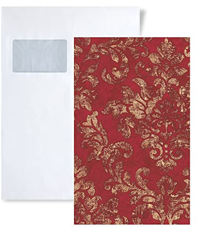 1 ÉCHANTILLON S-374131-GU Profhome Papier peint used look baroque | ÉCHANTILLON de Papier peint au format A4