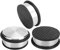 ZOENHOU 3 Pack Stainless Steel Door Stoppers, 1 KG Weighted Heavy Duty Chrome Door Stopper with Rubber Rings, Metal Round Door Stoppers