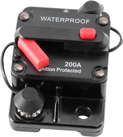 ibasenice Circuit Breakers High Amp Circuit Breaker Manual Reset Circuit Breaker Switchable Circuit Breaker 200a Circuit Breaker 50a Audio Protector