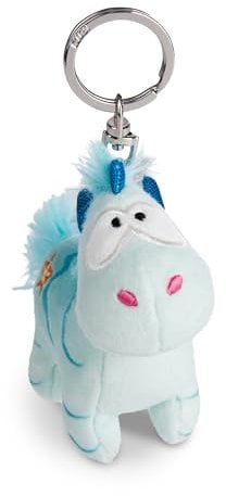 NICI Schlüsselanhänger Einhorn Aquario 10cm blau - Nachhaltiger Begleiter Kuscheltieranhänger mit Schlüsselring für Schlüsselband, Schlüsselbund & Schlüsselhalter