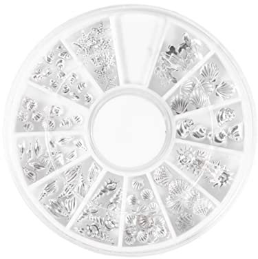 POPETPOP 120pcs Nail Wind Boxed Metal Rivet Jewelry Set Silver Gems Nail Art Rhinestones for Diy Supplies