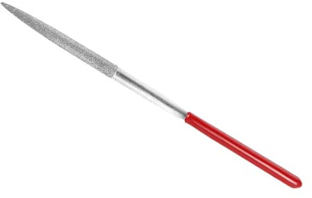 CoCud Lime à Aiguille Revêtue de Diamant | Grain 150, Queue de 3 mm, Longueur de 140 mm | Outil de Limage Demi-Rond Revêtu de Diamant - (pour Métal, Verre, Pierre), 1 Pièce