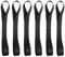 VZU Lashing Loops, 500 kg Load Capacity, 200 mm Long, 25 mm Wide, Lashing Loop, Belt Loops, Tie Down Strap, for Motorcycle Transport, Bicycles, Beach Motorcycles, Black Pack of 6