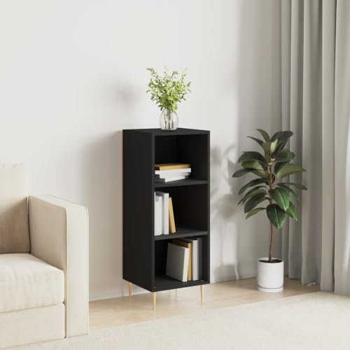 Xichuzi Aparador de Madera de ingeniería Negro 34,5x32,5x90 cm, Aparadores para Salon, Aparador Entrada Recibidor, Aparador Cocina, Vitrinas para Salon, Muebles Auxiliares828717