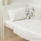 TRAMAS+ Juego Sábanas Cuna 50X80 100% algodón, Juego de sábanas para Bebe, Ropa de Cuna, Sábana Bajera, encimera y Funda de Almohada - Condie