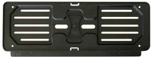 Porta targa Anteriore auto GAMBC® - Porta Targa Auto - Plastica - Polipropilene Alta Resistenza - Portatarga Auto Super Resistente - Universale - Nero
