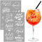 BOOMTOP 14 Stück Apero Glas Personalisiert Aufkleber Rub On Sticker Apero Spritz Gläser Aufkleber Weiß Holy Aperoli Sprüche Rub Ons Folie Transferfolie Geschenk für Aperolliebhaber Aperoliker