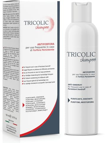 Tricolic Anti-Schuppen Shampoo | Gegen Schuppen und Juckreiz | Beruhigende und ausgleichende Wirkung | Häufige Anwendung | 150 ml