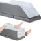 Venenkissen zum Beine Hochlagern, 72x33x23 cm Beinhochlagerungskissen Beinauflage Keilkissen, Ergonomisches Beinhochlagerungskissen mit Memory-Schaum für Knie und Beine, Lymphkissen und Keilkissen