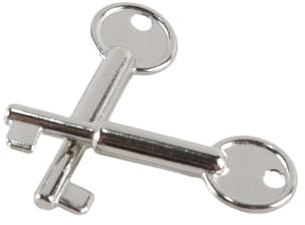 Ausi Lot de 10 clés de rechange pour alarme incendie manuelle, design portable, réinitialisation facile, compatible avec les systèmes d'urgence PB-2BB PB-68