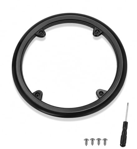 Protège Chaîne Vélo 42/44 Dents avec Plateau de Protection Noir, Couvre Plateau Robuste pour VTT, Vélo Urbain et Enfant, Garde-Chaîne Durable avec 4 Vis de Montage et Tournevis Inclus