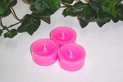 Dänische Teelichter, Acryl-Cup, 20 Stück, pink