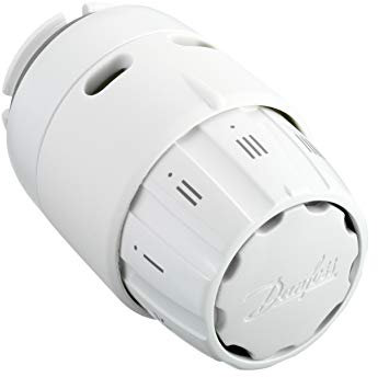 RAS-C2 6040, capteur intégré, 8 °C à 28 °C, connexion Danfoss RA-Connection, pour une utilisation dans les systèmes de chauffage domestique au Royaume-Uni, parfait pour une utilisation avec les valves RA-FS, RA-FN ou RA-G (RA 6040)