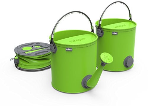 COLOURWAVE zusammenklappbare 2-in-1-Gießkanne/Eimer, 7-Liter, Limonengrün