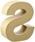 GLOREX 6 2029 119 - Papp - Buchstabe S, Buchstabe aus brauner Pappe, ca. 17,5 X 5,5 cm groß, zum bemalen und bekleben, für Serviettentechnik und Décopatch, ideal als Dekoration