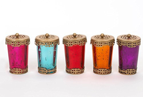 Farol de metal oriental étnico Vaso marroquí