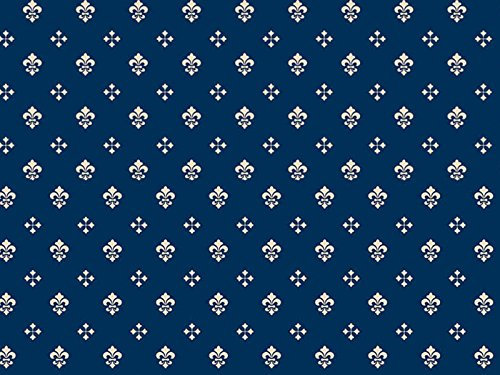 RaumTraum Möbelstoff Royal Soft Farbe 83 (blau, Druck, Bedruckt) - moderner Digitaldruck (Gemustert) Polsterstoff, Stoff, Bezugsstoff, Eckbank, Couch, Sessel, Hussen, Kissen