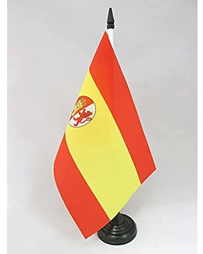 BANDERA de MESA de ESPAÑA DEL BANDO SUBLEVADO 1936-1938 21x14cm - BANDERINA de DESPACHO GUERRA CIVIL ESPAÑOLA 14 x 21 cm - AZ FLAG