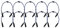 10er Set Pronomic Stage DMX3-0,5 DMX-Kabel 0,5 Meter (zur Verkabelung von Lichteffekten, Goldkontakte, Mantelfarbe: Blau, XLR Male zu XLR Female)