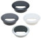 Vital Parts 5 Pack Black Desk Cable Tidies, Plastic Desk Grommets, Desk Hole Inserts, Office Cables Organiser, 60mm 65mm 80mm
