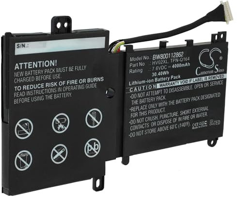 vhbw Batterie Compatible avec HP Pavilion X360 11-K013CL, X360 11-K064NR, X360 11.6, X360 11-K Ordinateur Portable (4000mAh, 7,6V, Li-polymère)
