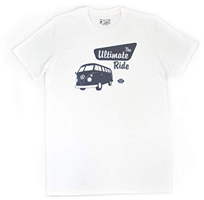 BRISA VW Collection - Volkswagen T-Shirt Unisex-Kurzarm & Rundkragen mit T1 Bulli Bus Motiv aus Baumwolle ohne Seitennähte (S-XXL)