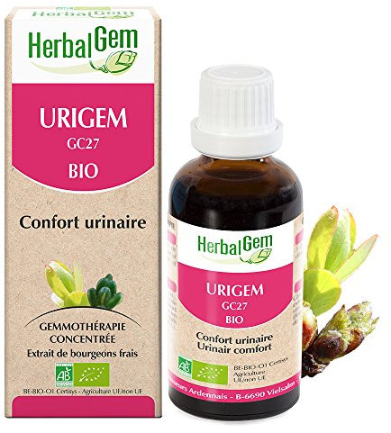 HERBALGEM, Urigem BIO, Complexe de Gemmothérapie Concentrée, Confort urinaire - Apaise les troubles urinaires, 30 ML