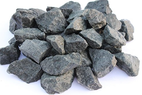 Doubleyou Geovlies & Baustoffe | Saunasteine Premium 10 kg | 32-56 mm DIABAS Klein | Für alle Saunaöfen | Hitzebeständig & Wärmespeichernd | Handverlesen & Hochwertig | Deutsche Aufgusssteine