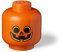 LEGO STORAGE HEAD (LARGE) - PUMPKIN - Polypropylene Storage Box with Lid for Kids' Toy Storage, Stackable Organizer, and Fun Storage Solution for LEGO Enthusiasts and Beyond