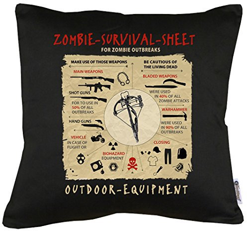 TShirt-People Survive Sheet Kissen mit Füllung 40x40cm