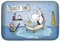 Quality Time Badematte mit Einhorn Motiv Honeycorns Unicorn Badewanne Badezimmer
