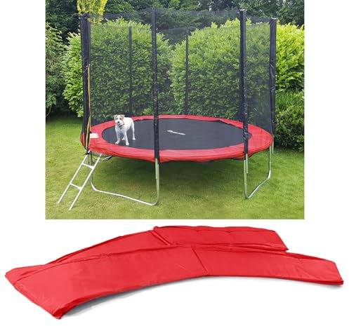Sunflower 38310 Trampolin Schutz Rand Abdeckung für Sprungfedern 244 cm Rot