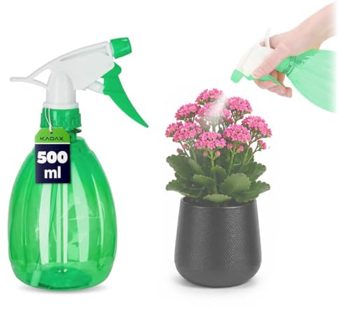 KADAX Pflanzenspritze aus Kunststoff, 0,5l, Sprühflasche, Zerstäuber, Sprüher, für Küche, Bad, Wasser, Spritzgerät, Trigger-Wassersprüher (Grün)