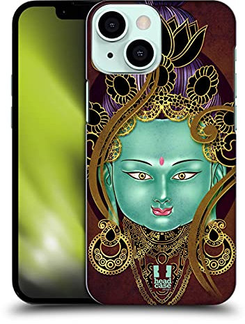 Head Case Designs Tara Verde Buddha Custodia Cover Dura per Parte Posteriore Compatibile con Apple iPhone 13 Mini