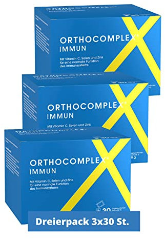 ORTHOCOMPLEX IMMUN 3x30 St. - zum Immunsystem stärken - 90 Tage Immun Boost - Rundum-Sorglos-Granulat mit allen relevanten Vitaminen & Mineralien