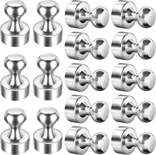 Magnete Stark, 16 Stück 12 mm x 16 mm Silber Magneten, Whiteboard Magnete für Magnettafel, Neodym Magnete Extra Stark, Magnete Kühlschrank, Starke Magnete Klein, Magnete für Kühlschrank,Kunsthandwerk