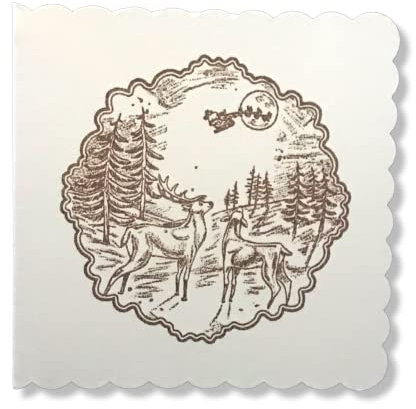 Weihnachtskarte Winterszene im Wald